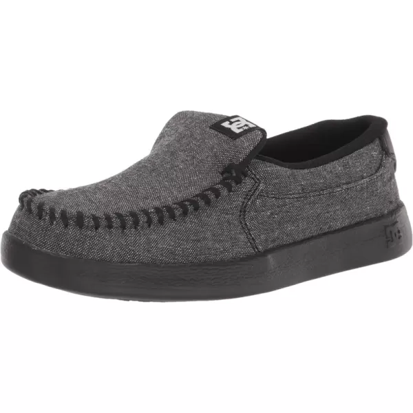 DC Men's Villain Slip-On Sneaker - Casual Low Top Slipper Shoe In Black