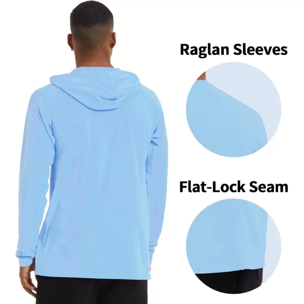 TACVASEN Men's Long Sleeve Sun Protection T-Shirt UPF 50+ Performance Hiking Running Quick Dry Hoodie
