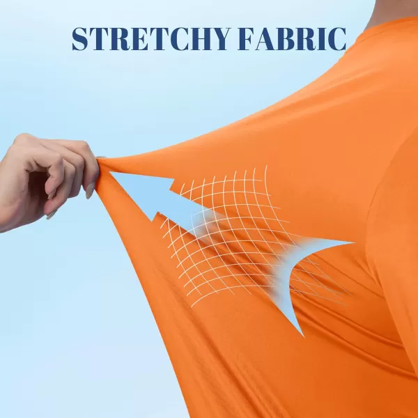 TACVASEN Men's Swim Shirt UPF 50+ Long Sleeve Rash Guard UV Protection Lightweight Quick-Dry Athletic T-Shirt