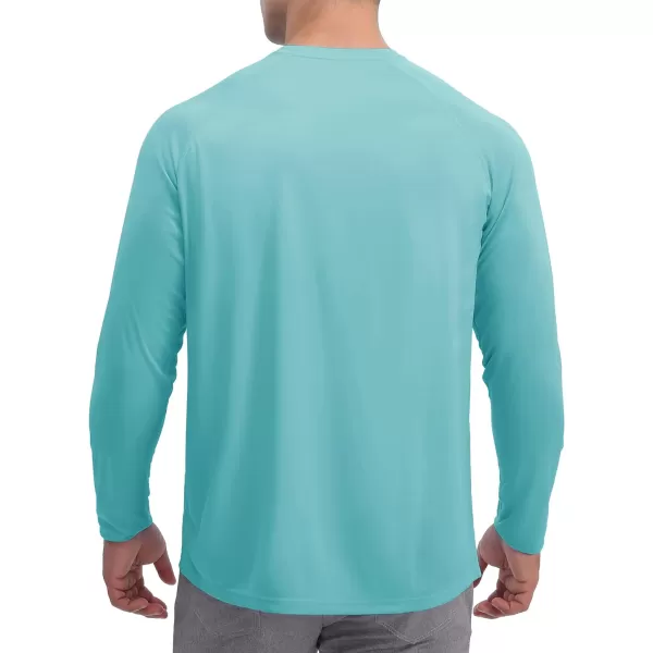 TACVASEN Men's Swim Shirt UPF 50+ Long Sleeve Rash Guard UV Protection Lightweight Quick-Dry Athletic T-Shirt