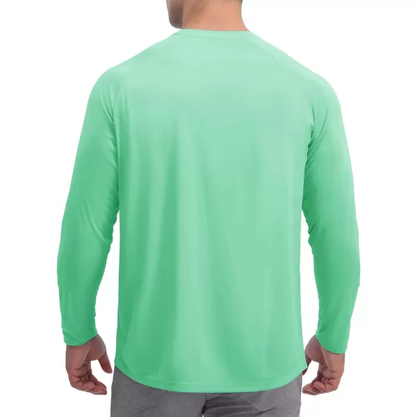 TACVASEN Men's Swim Shirt UPF 50+ Long Sleeve Rash Guard UV Protection Lightweight Quick-Dry Athletic T-Shirt