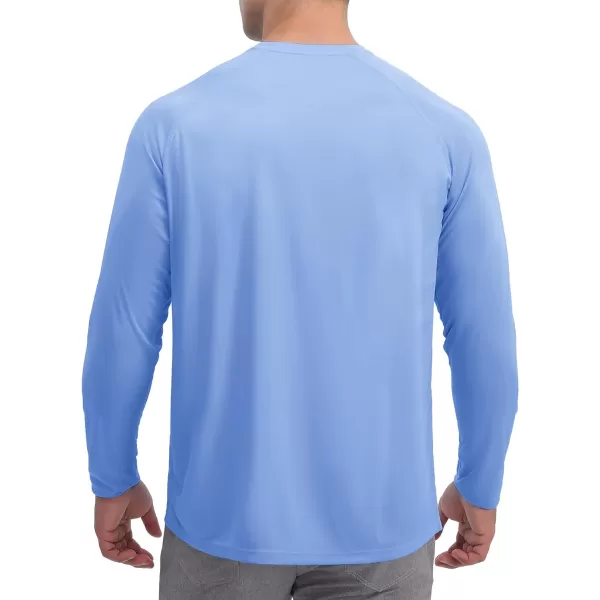 TACVASEN Men's Swim Shirt UPF 50+ Long Sleeve Rash Guard UV Protection Lightweight Quick-Dry Athletic T-Shirt