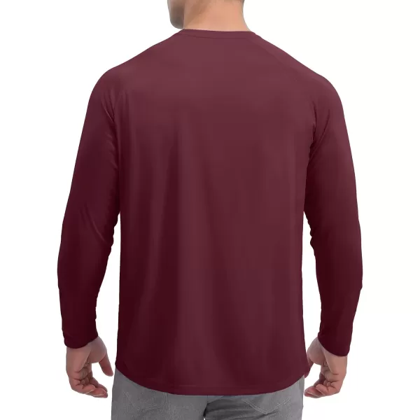 TACVASEN Men's Swim Shirt UPF 50+ Long Sleeve Rash Guard UV Protection Lightweight Quick-Dry Athletic T-Shirt