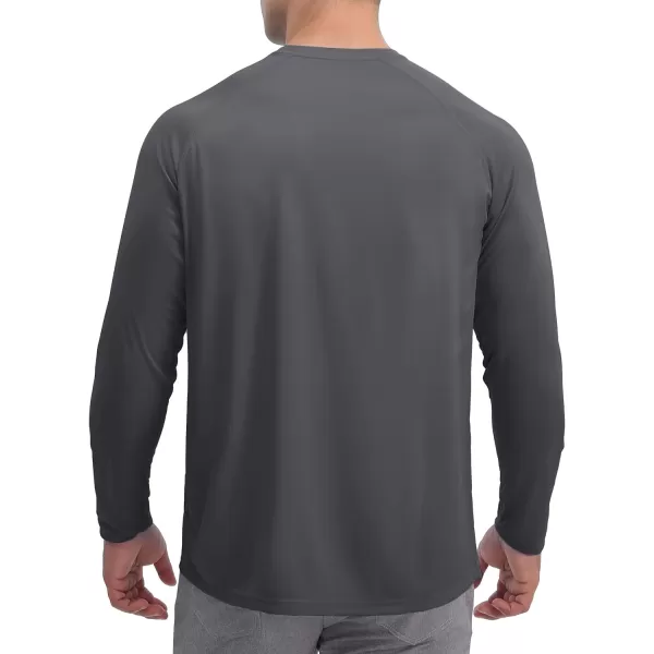 TACVASEN Men's Swim Shirt UPF 50+ Long Sleeve Rash Guard UV Protection Lightweight Quick-Dry Athletic T-Shirt