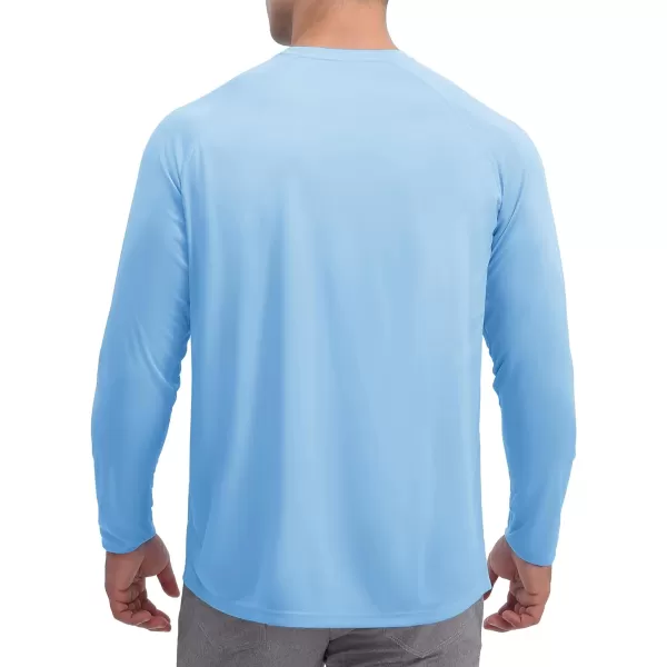 TACVASEN Men's Swim Shirt UPF 50+ Long Sleeve Rash Guard UV Protection Lightweight Quick-Dry Athletic T-Shirt