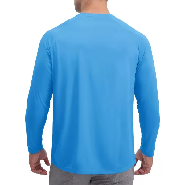 TACVASEN Men's Swim Shirt UPF 50+ Long Sleeve Rash Guard UV Protection Lightweight Quick-Dry Athletic T-Shirt