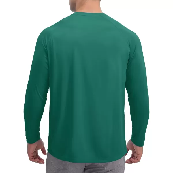 TACVASEN Men's Swim Shirt UPF 50+ Long Sleeve Rash Guard UV Protection Lightweight Quick-Dry Athletic T-Shirt