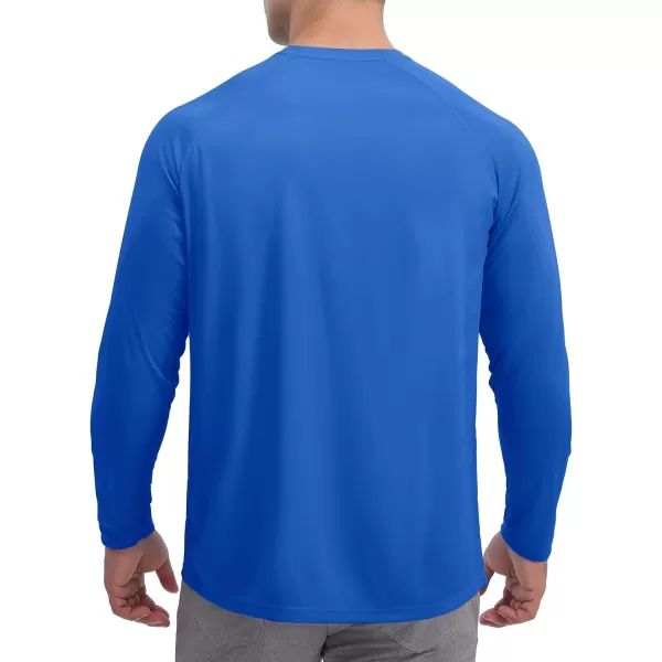 TACVASEN Men's Swim Shirt UPF 50+ Long Sleeve Rash Guard UV Protection Lightweight Quick-Dry Athletic T-Shirt