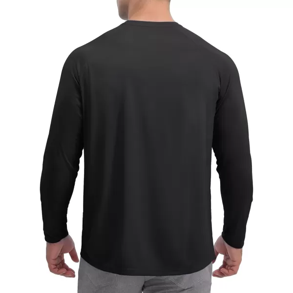 TACVASEN Men's Swim Shirt UPF 50+ Long Sleeve Rash Guard UV Protection Lightweight Quick-Dry Athletic T-Shirt