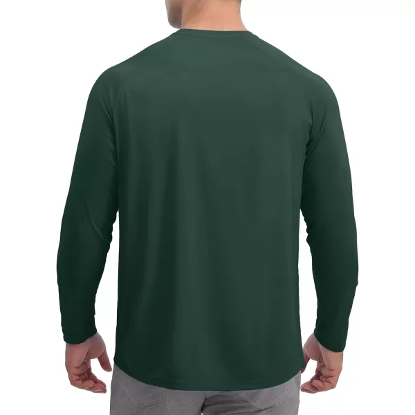 TACVASEN Men's Swim Shirt UPF 50+ Long Sleeve Rash Guard UV Protection Lightweight Quick-Dry Athletic T-Shirt