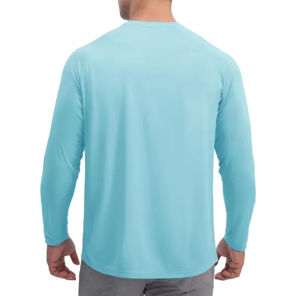 TACVASEN Men's Swim Shirt UPF 50+ Long Sleeve Rash Guard UV Protection Lightweight Quick-Dry Athletic T-Shirt