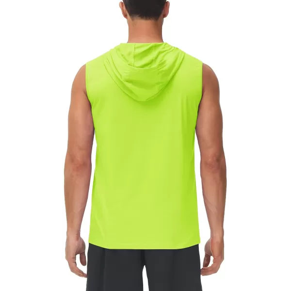TACVASEN Men's Workout Hooded Tank Tops Sleeveless Gym Muscle Hoodies Sleeveless Lightweight Summer T Shirts
