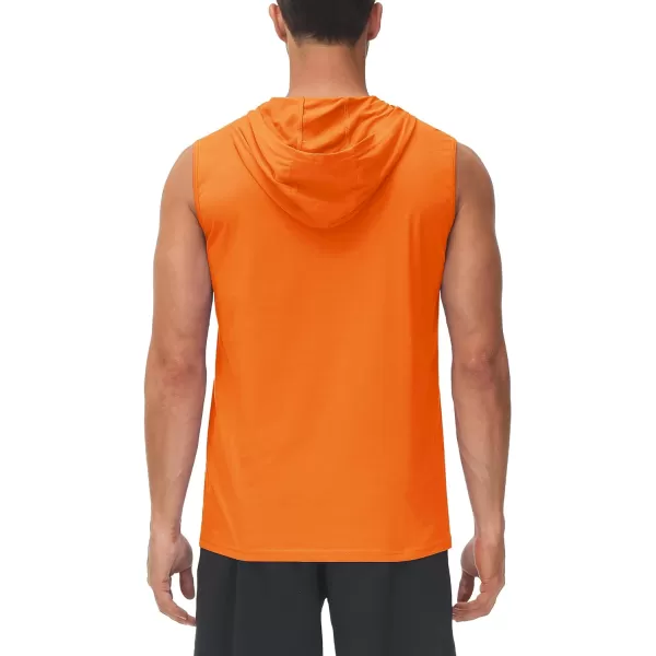 TACVASEN Men's Workout Hooded Tank Tops Sleeveless Gym Muscle Hoodies Sleeveless Lightweight Summer T Shirts