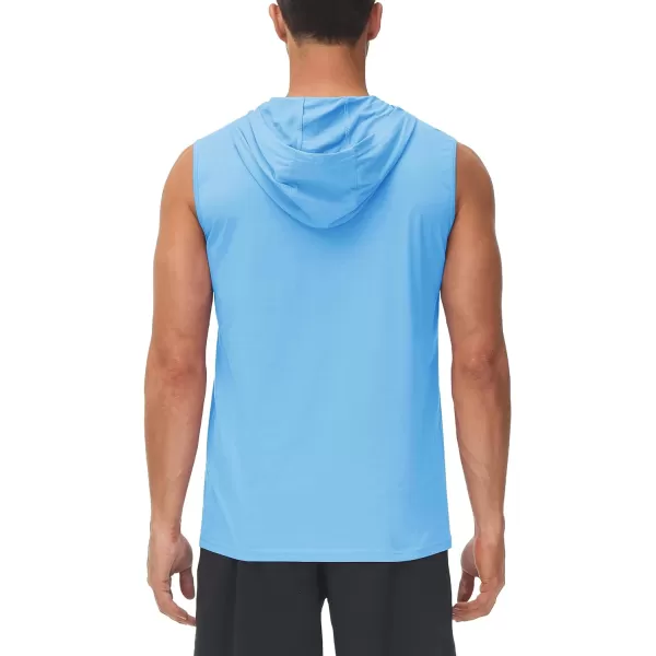 TACVASEN Men's Workout Hooded Tank Tops Sleeveless Gym Muscle Hoodies Sleeveless Lightweight Summer T Shirts