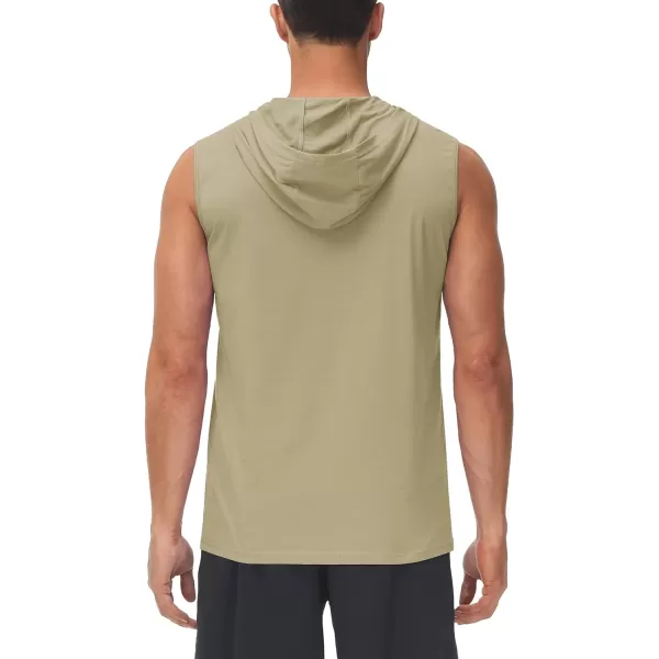 TACVASEN Men's Workout Hooded Tank Tops Sleeveless Gym Muscle Hoodies Sleeveless Lightweight Summer T Shirts