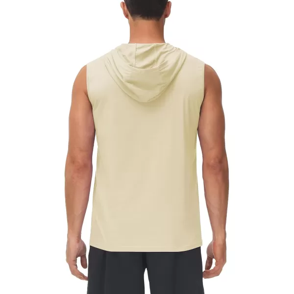 TACVASEN Men's Workout Hooded Tank Tops Sleeveless Gym Muscle Hoodies Sleeveless Lightweight Summer T Shirts
