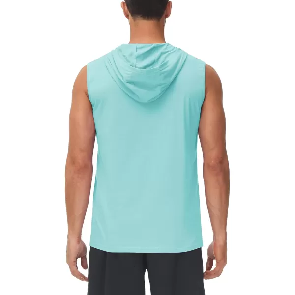 TACVASEN Men's Workout Hooded Tank Tops Sleeveless Gym Muscle Hoodies Sleeveless Lightweight Summer T Shirts