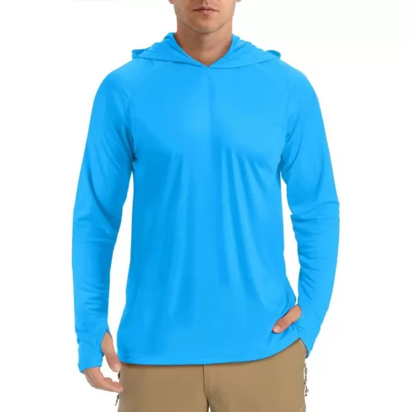TACVASEN Men's Long Sleeve Sun Protection T-Shirt UPF 50+ Performance Hiking Running Quick Dry Hoodie