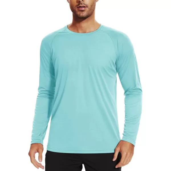 TACVASEN Men's Swim Shirt UPF 50+ Long Sleeve Rash Guard UV Protection Lightweight Quick-Dry Athletic T-Shirt