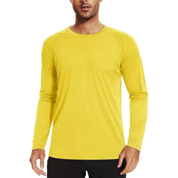 TACVASEN Men's Swim Shirt UPF 50+ Long Sleeve Rash Guard UV Protection Lightweight Quick-Dry Athletic T-Shirt