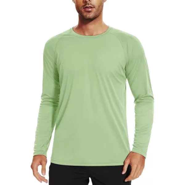 TACVASEN Men's Swim Shirt UPF 50+ Long Sleeve Rash Guard UV Protection Lightweight Quick-Dry Athletic T-Shirt
