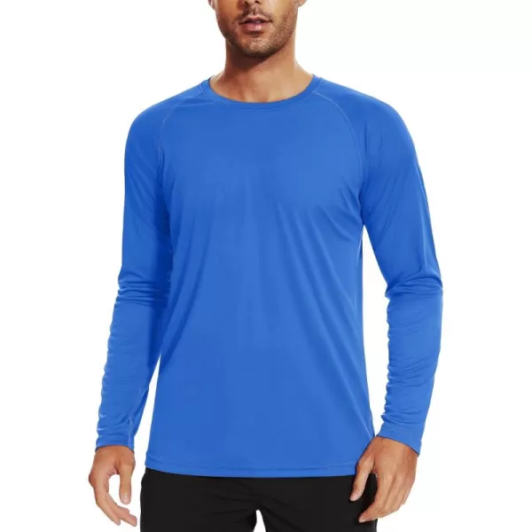 TACVASEN Men's Swim Shirt UPF 50+ Long Sleeve Rash Guard UV Protection Lightweight Quick-Dry Athletic T-Shirt