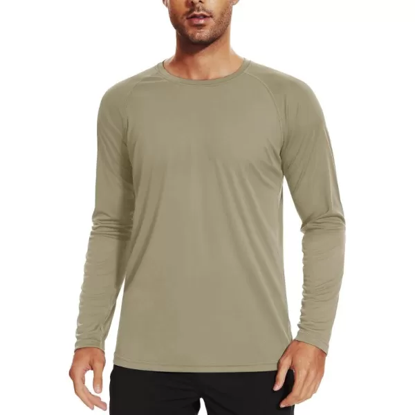 TACVASEN Men's Swim Shirt UPF 50+ Long Sleeve Rash Guard UV Protection Lightweight Quick-Dry Athletic T-Shirt