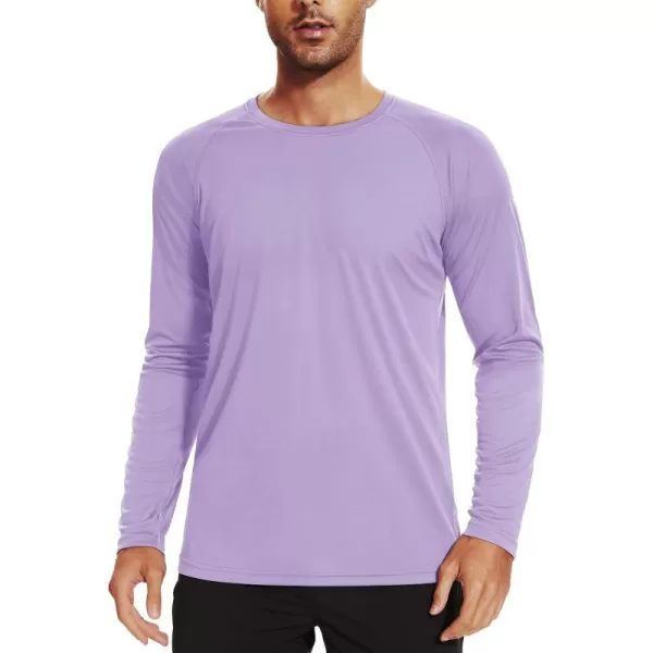 TACVASEN Men's Swim Shirt UPF 50+ Long Sleeve Rash Guard UV Protection Lightweight Quick-Dry Athletic T-Shirt