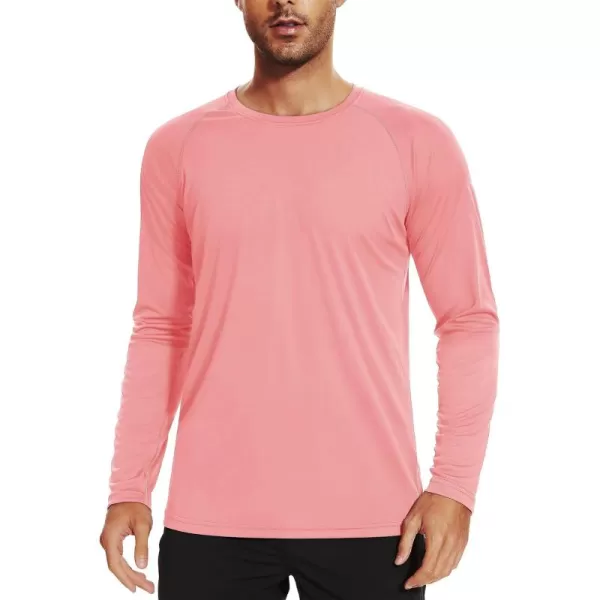 TACVASEN Men's Swim Shirt UPF 50+ Long Sleeve Rash Guard UV Protection Lightweight Quick-Dry Athletic T-Shirt
