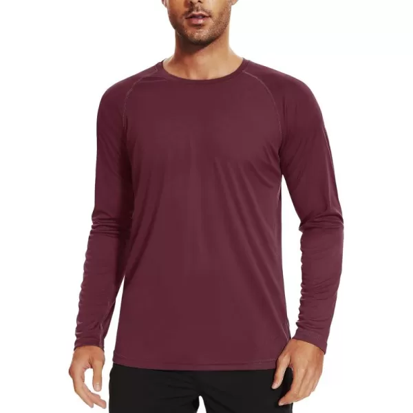 TACVASEN Men's Swim Shirt UPF 50+ Long Sleeve Rash Guard UV Protection Lightweight Quick-Dry Athletic T-Shirt