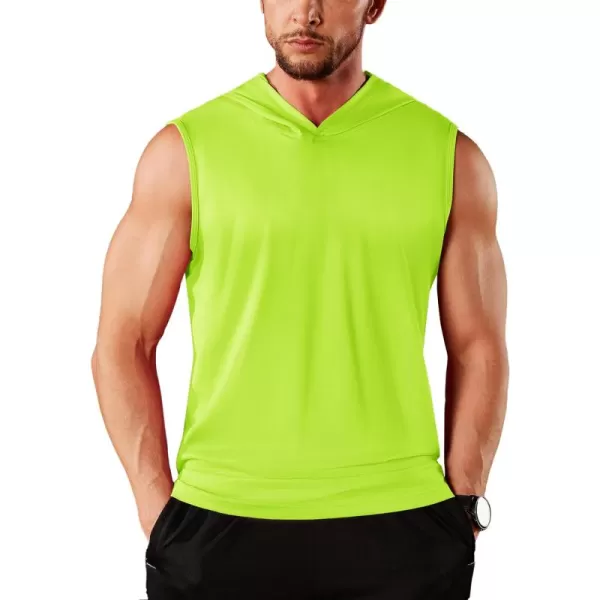 TACVASEN Men's Workout Hooded Tank Tops Sleeveless Gym Muscle Hoodies Sleeveless Lightweight Summer T Shirts