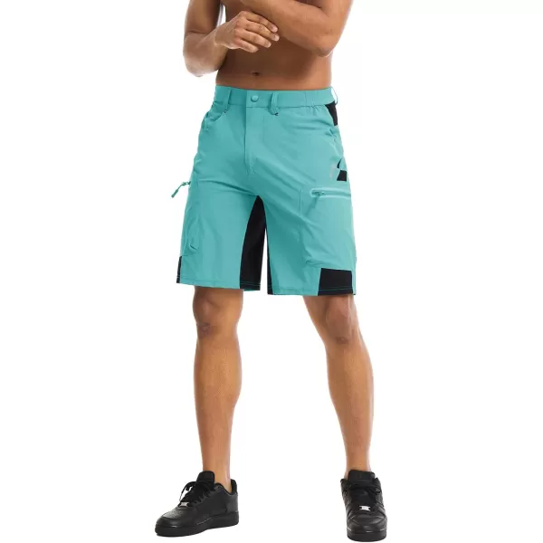 TACVASEN Men's Hiking Shorts Quick Dry Athletic Training Fishing Travel Shorts Multi Pockets