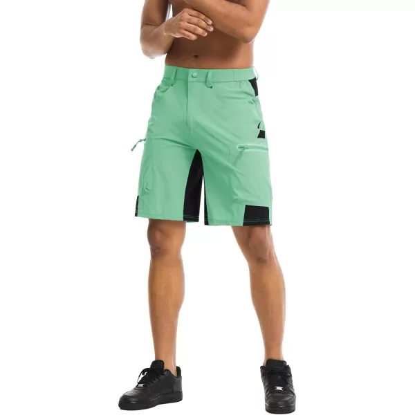 TACVASEN Men's Hiking Shorts Quick Dry Athletic Training Fishing Travel Shorts Multi Pockets