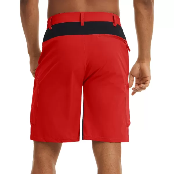 TACVASEN Men's Hiking Shorts Quick Dry Athletic Training Fishing Travel Shorts Multi Pockets