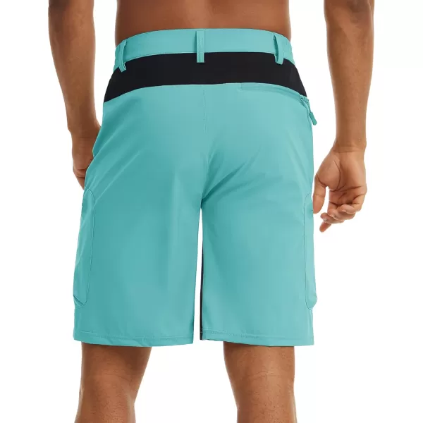 TACVASEN Men's Hiking Shorts Quick Dry Athletic Training Fishing Travel Shorts Multi Pockets