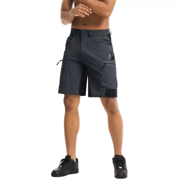 TACVASEN Men's Hiking Shorts Quick Dry Athletic Training Fishing Travel Shorts Multi Pockets