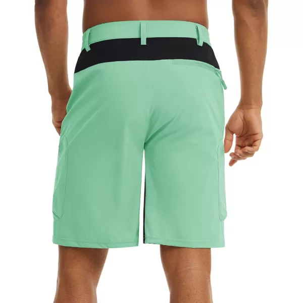 TACVASEN Men's Hiking Shorts Quick Dry Athletic Training Fishing Travel Shorts Multi Pockets