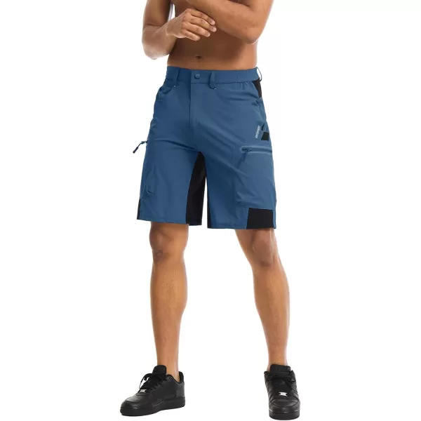 TACVASEN Men's Hiking Shorts Quick Dry Athletic Training Fishing Travel Shorts Multi Pockets
