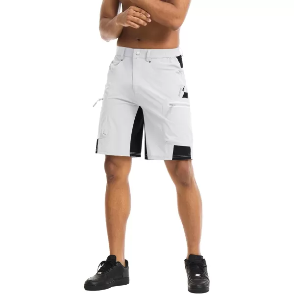 TACVASEN Men's Hiking Shorts Quick Dry Athletic Training Fishing Travel Shorts Multi Pockets