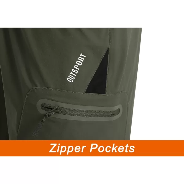 TACVASEN Men's Hiking Shorts Quick Dry Athletic Training Fishing Travel Shorts Multi Pockets