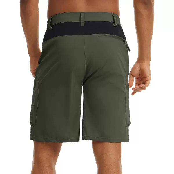 TACVASEN Men's Hiking Shorts Quick Dry Athletic Training Fishing Travel Shorts Multi Pockets