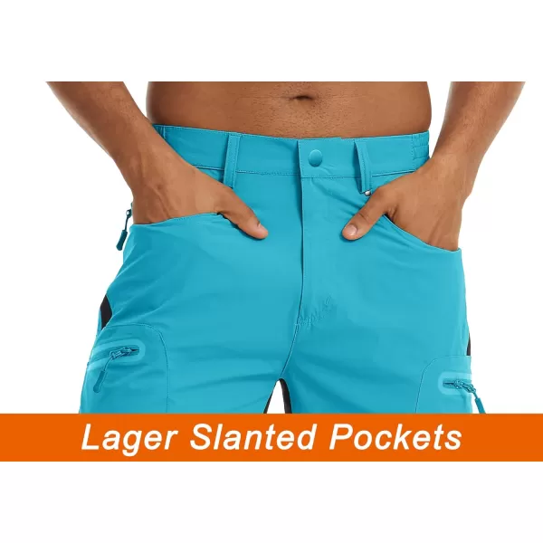 TACVASEN Men's Hiking Shorts Quick Dry Athletic Training Fishing Travel Shorts Multi Pockets