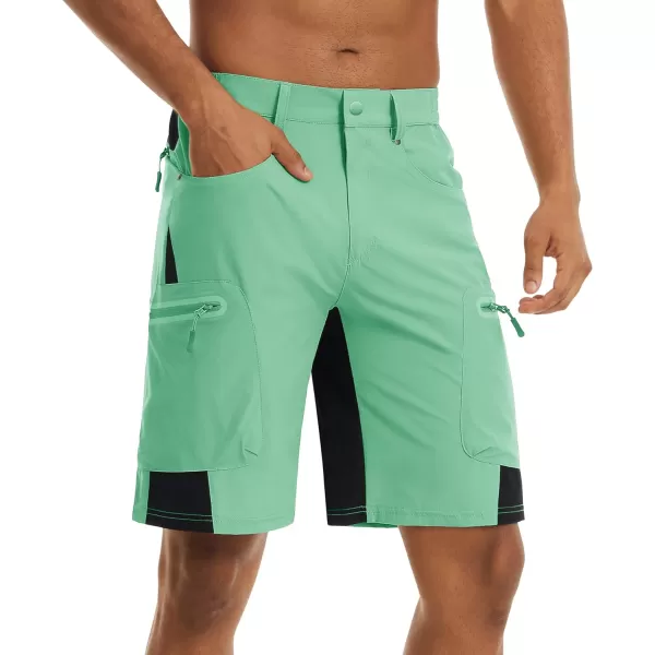 TACVASEN Men's Hiking Shorts Quick Dry Athletic Training Fishing Travel Shorts Multi Pockets