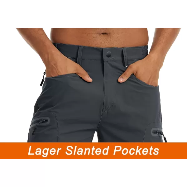 TACVASEN Men's Hiking Shorts Quick Dry Athletic Training Fishing Travel Shorts Multi Pockets