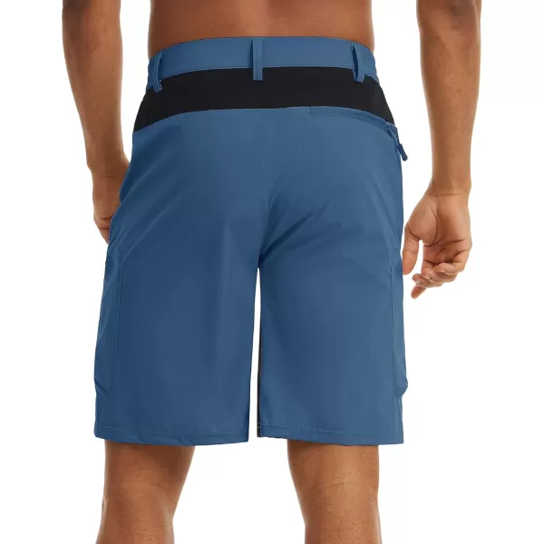 TACVASEN Men's Hiking Shorts Quick Dry Athletic Training Fishing Travel Shorts Multi Pockets
