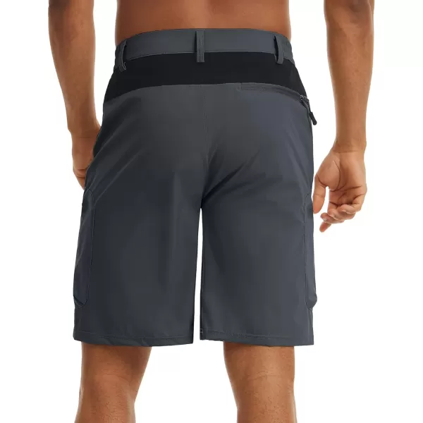 TACVASEN Men's Hiking Shorts Quick Dry Athletic Training Fishing Travel Shorts Multi Pockets