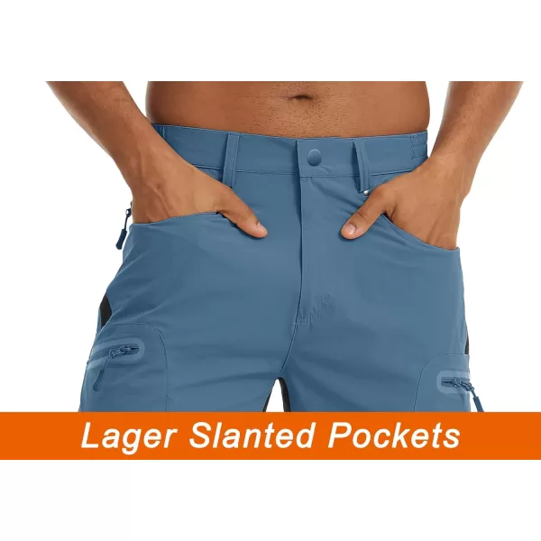 TACVASEN Men's Hiking Shorts Quick Dry Athletic Training Fishing Travel Shorts Multi Pockets