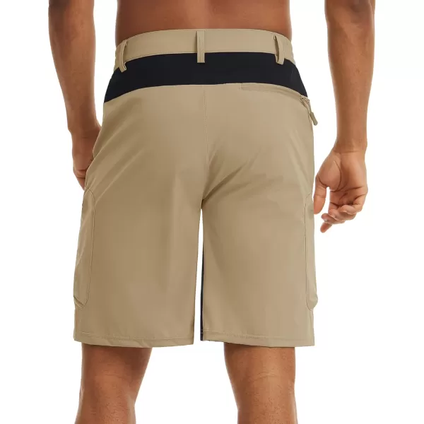TACVASEN Men's Hiking Shorts Quick Dry Athletic Training Fishing Travel Shorts Multi Pockets