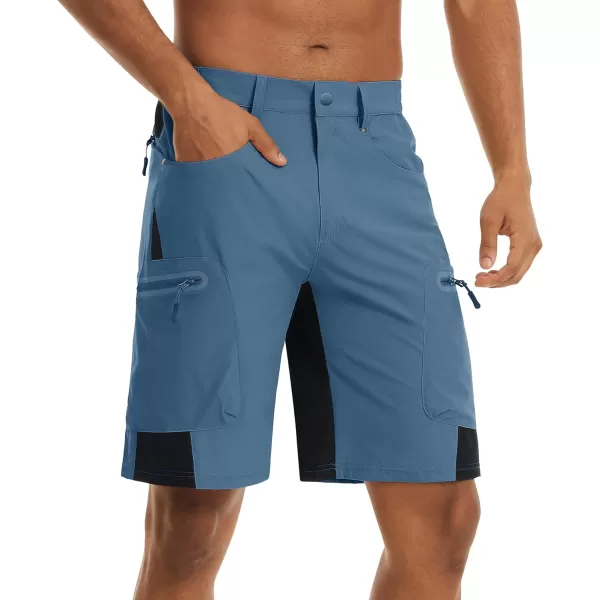 TACVASEN Men's Hiking Shorts Quick Dry Athletic Training Fishing Travel Shorts Multi Pockets