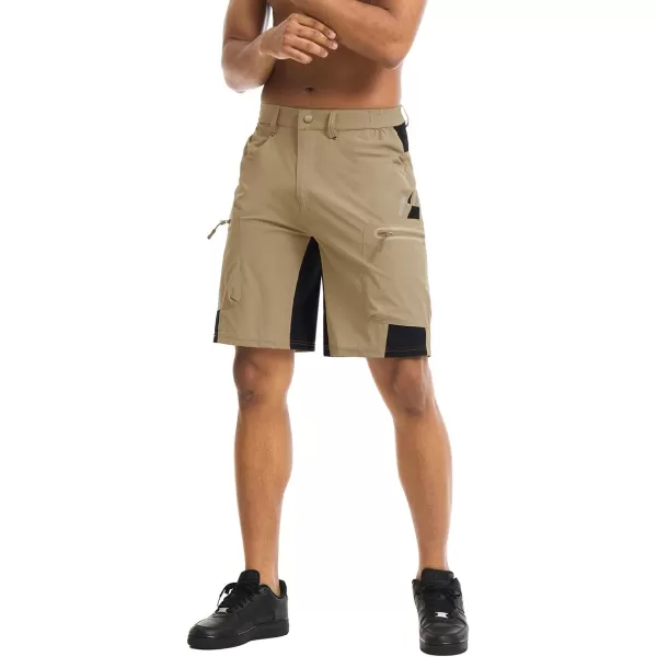 TACVASEN Men's Hiking Shorts Quick Dry Athletic Training Fishing Travel Shorts Multi Pockets